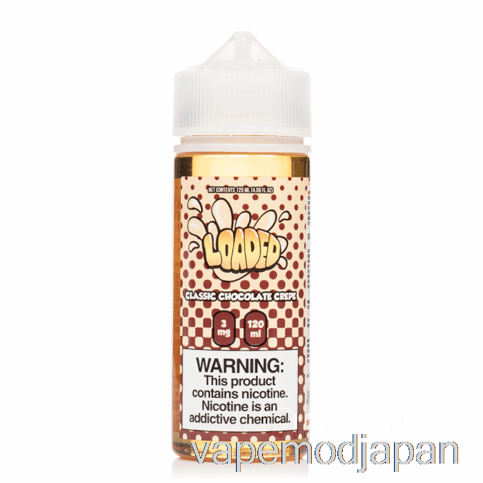 VAPE ジャパン クラシック チョコレート クレープ - ロードされた E リキッド - ルースレス ベイパーズ - 120ml 0mg